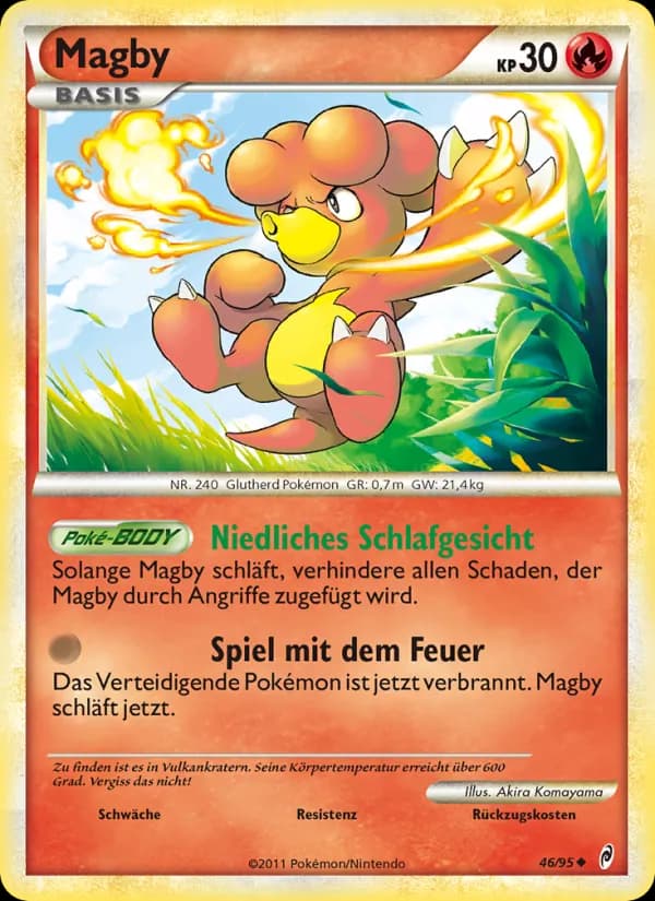 Magby card in German