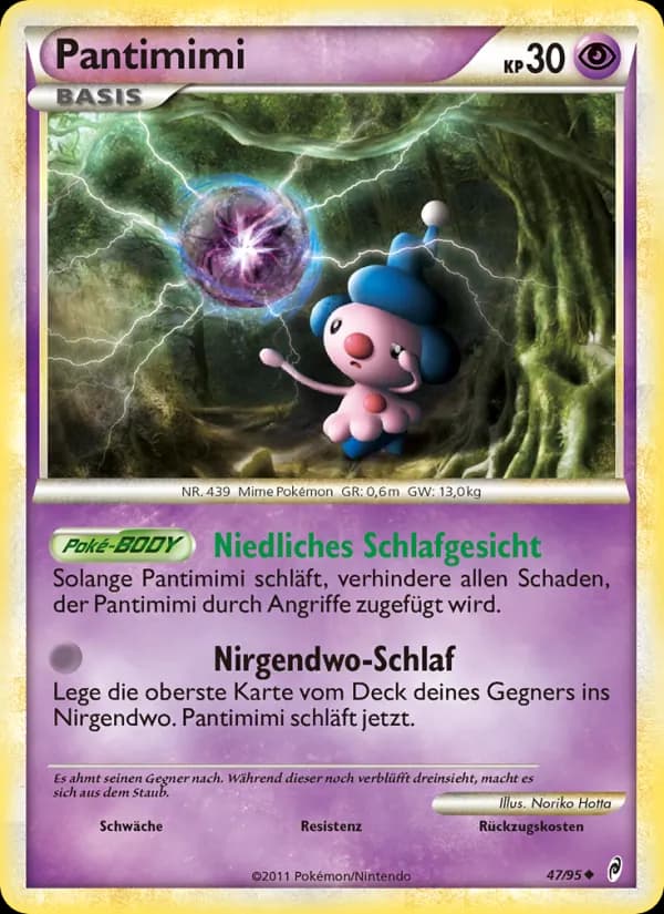 Pantimimi card in German
