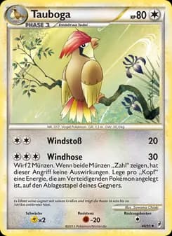 Tauboga card in German