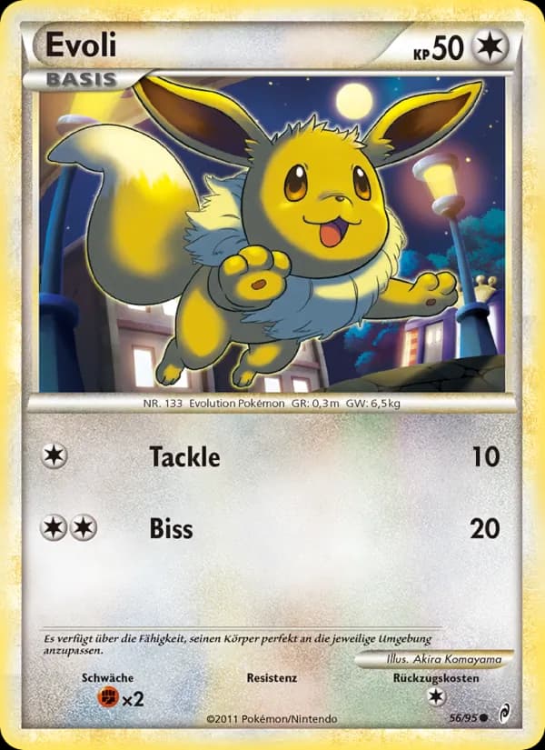 Evoli card in German