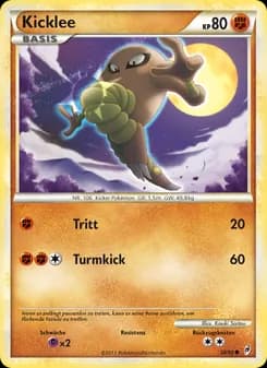 Kicklee card in German