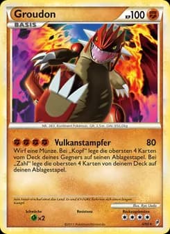 Groudon card in German