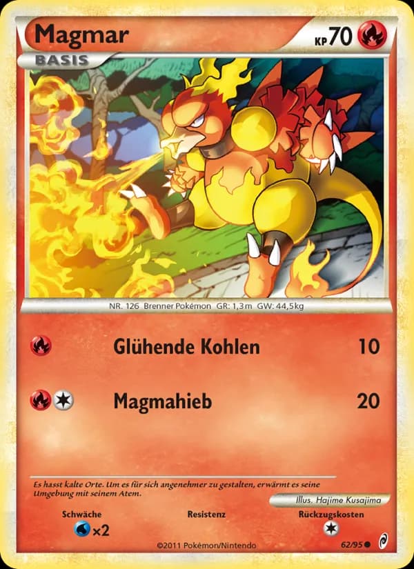 Magmar card in German