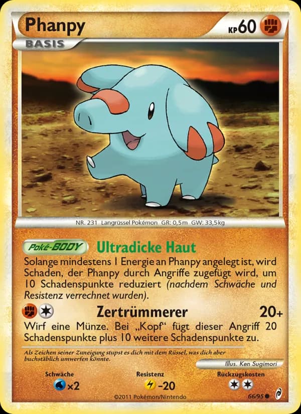 Phanpy card in German