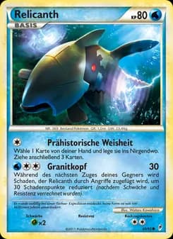 Relicanth card in German