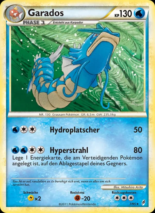 Garados card in German