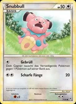 Snubbull card in German