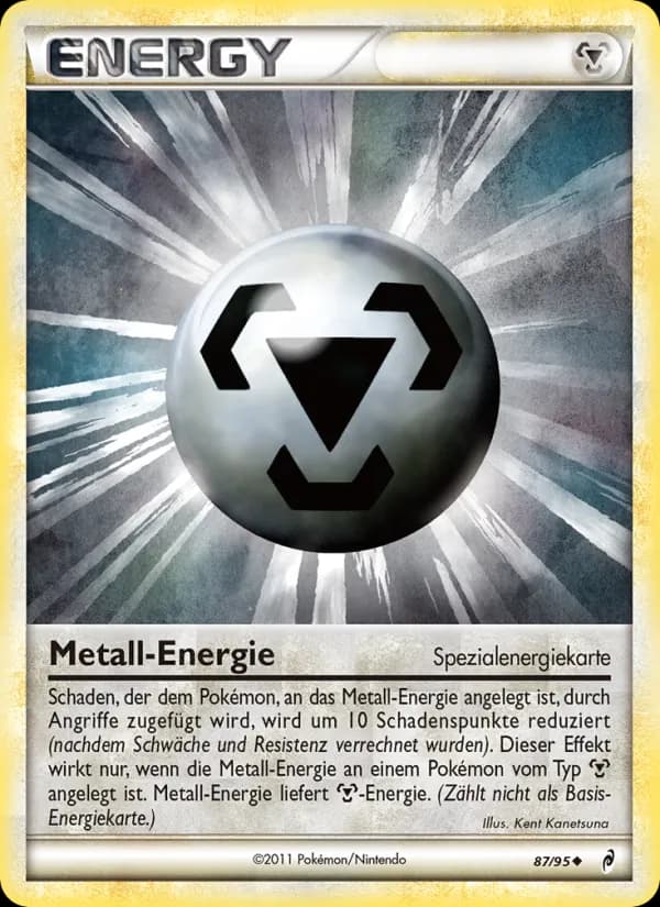 Metall-Energie card in German