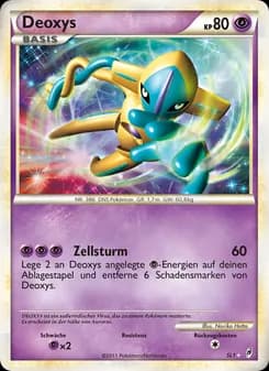 Deoxys card in German