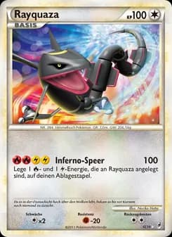 Rayquaza card in German