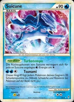 Suicune card in German