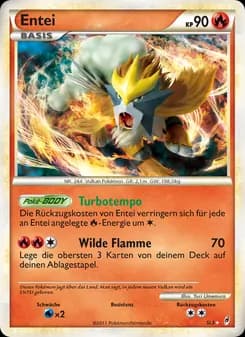 Entei card in German
