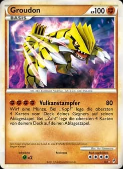 Groudon card in German
