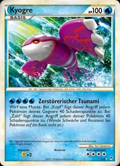 Kyogre card in German