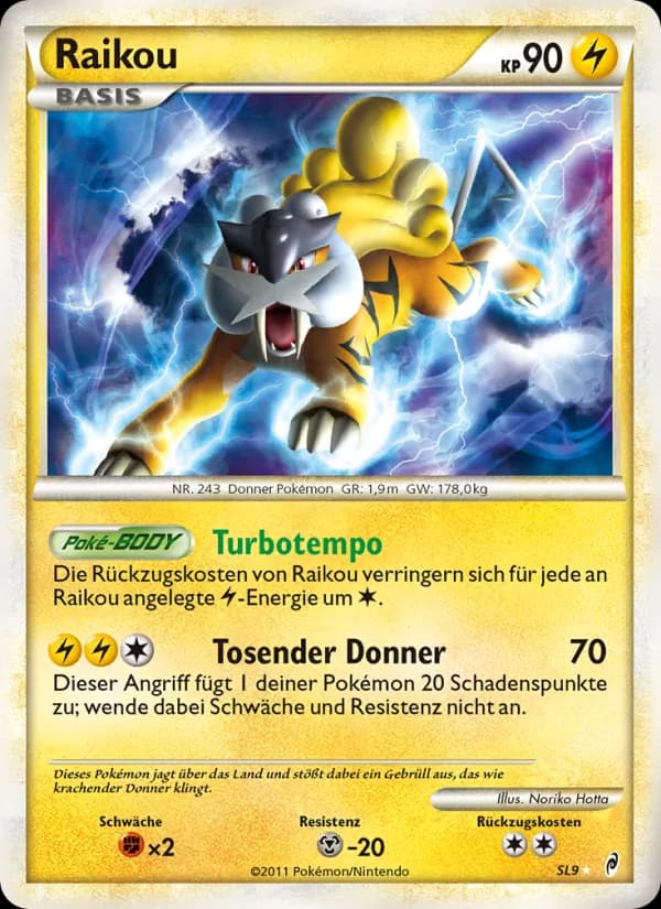Raikou card in German