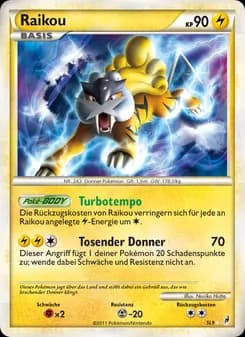 Raikou card in German