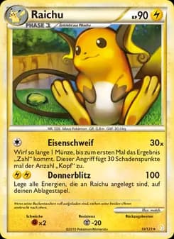 Raichu card in German