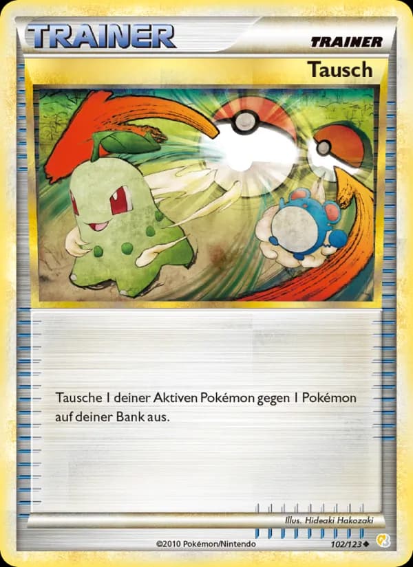Tausch card in German