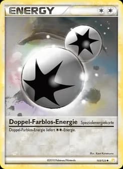 Doppel-Farblos-Energie card in German
