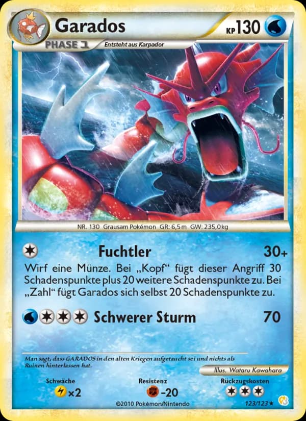 Garados card in German