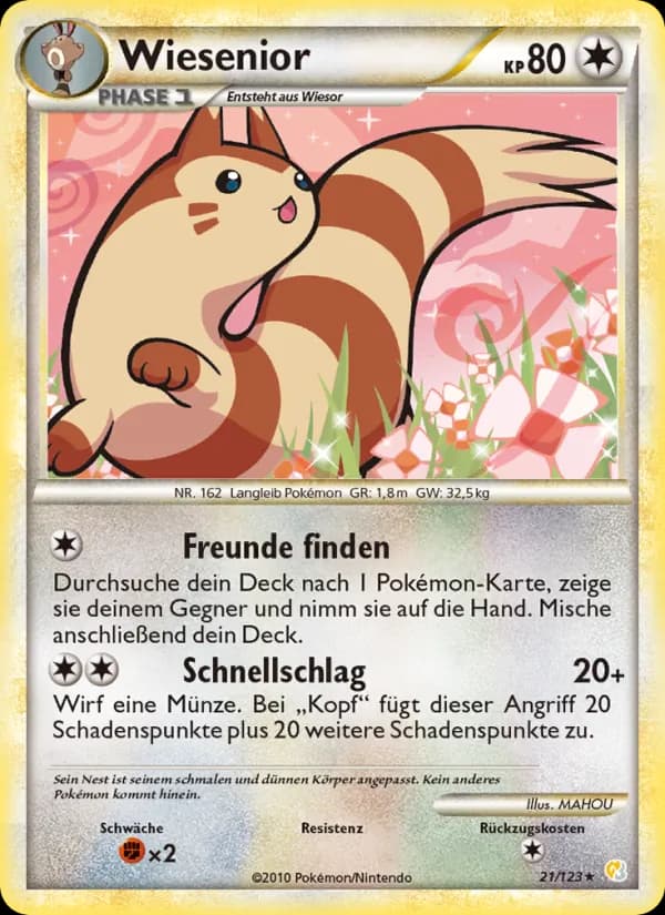 Wiesenior card in German