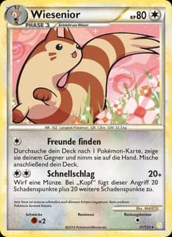 Wiesenior card in German