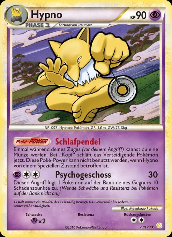 Hypno card in German