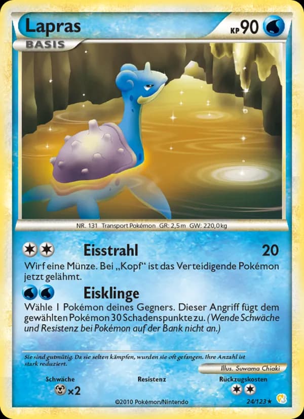 Lapras card in German
