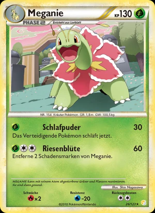 Meganie card in German