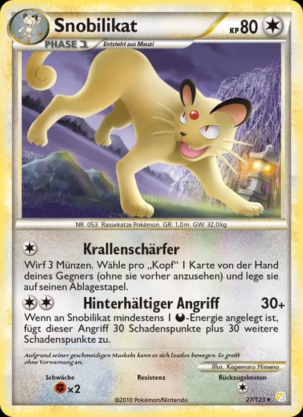 Snobilikat card in German