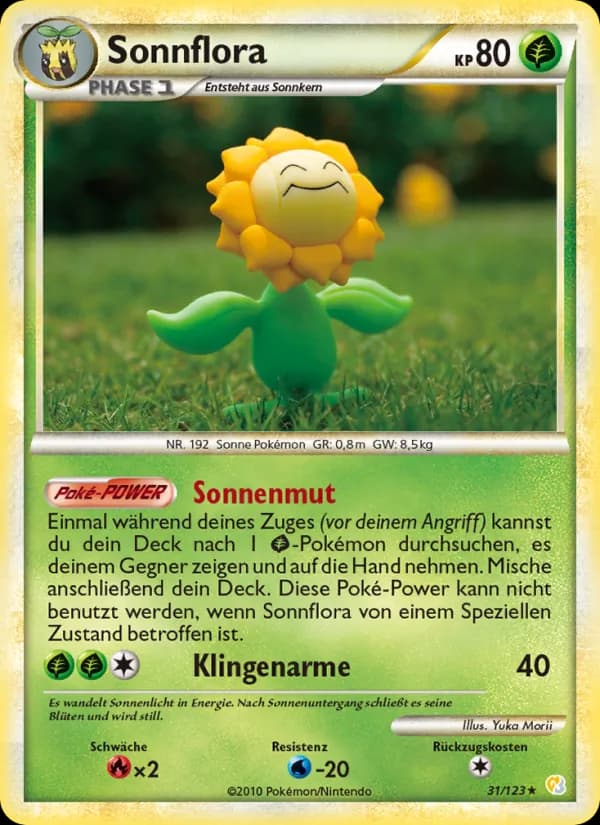 Sonnflora card in German