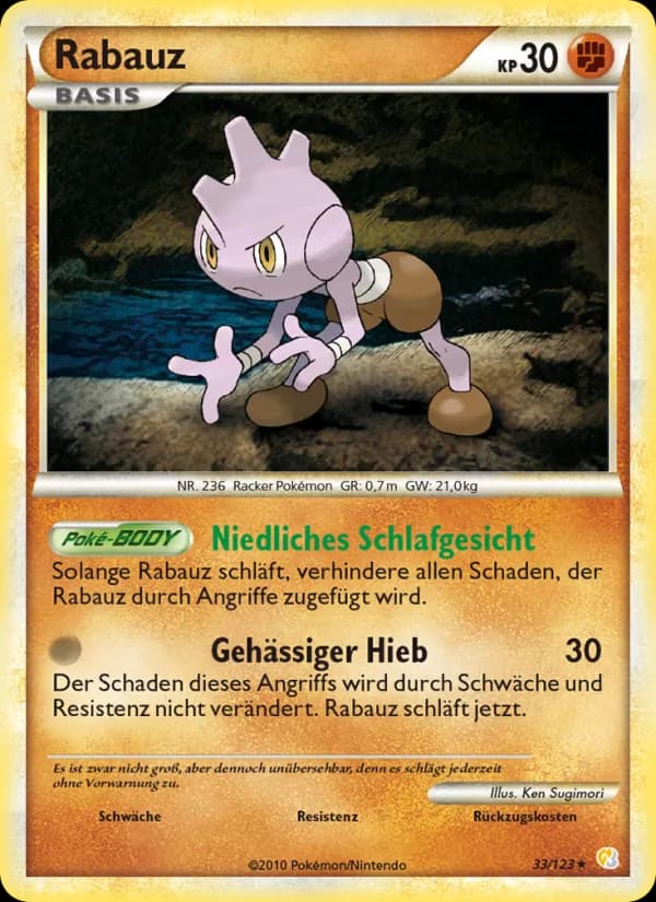 Rabauz card in German