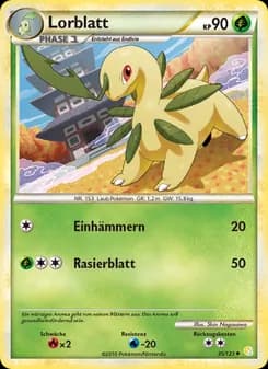Lorblatt card in German