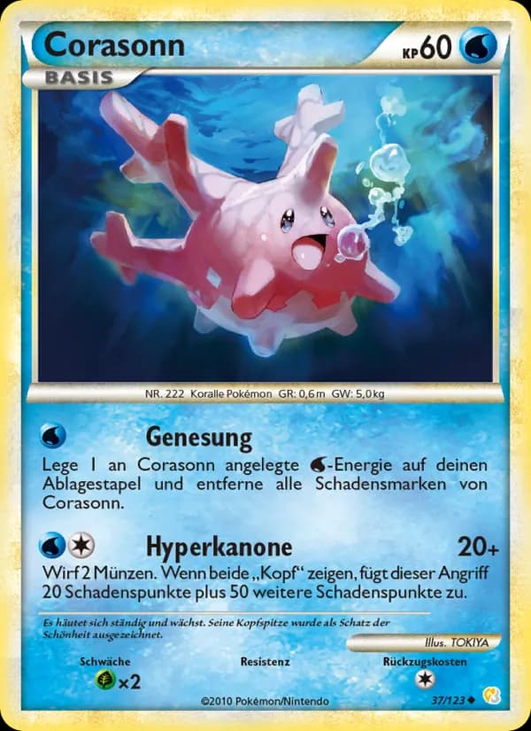 Corasonn card in German