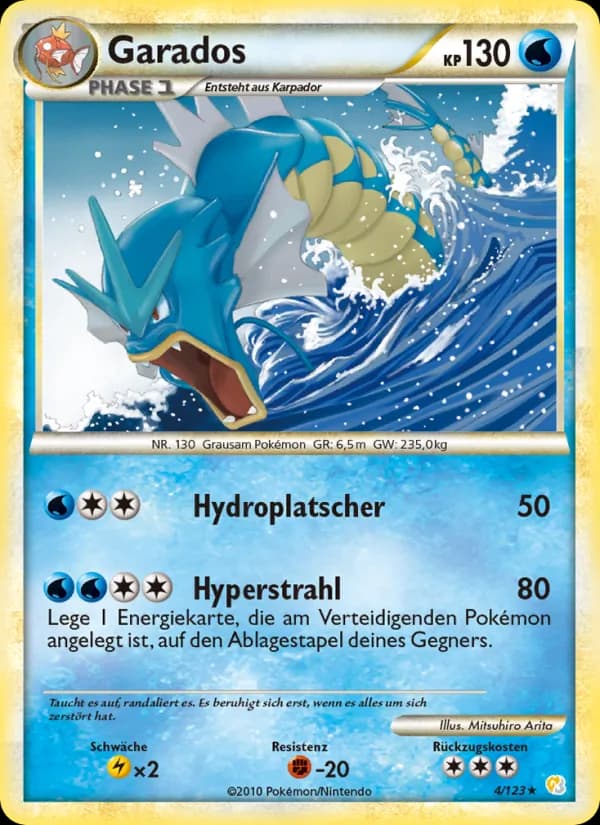 Garados card in German