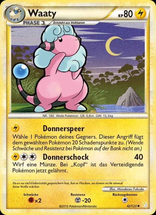 Waaty card in German