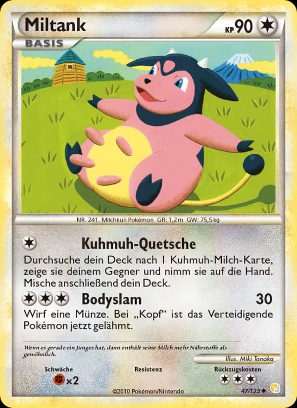 Miltank card in German