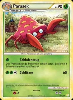Parasek card in German