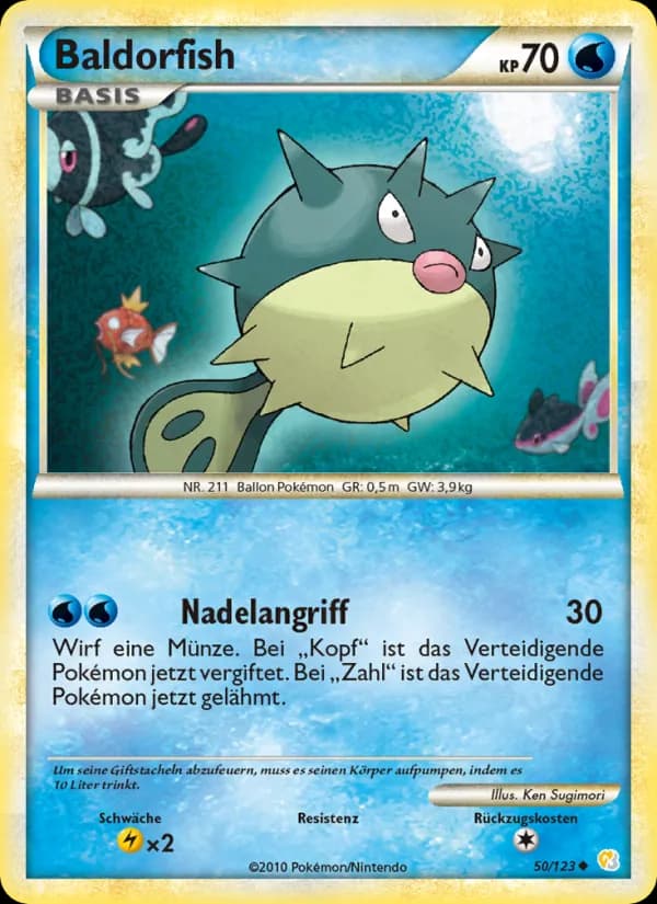 Baldorfish card in German
