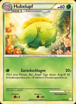 Hubelupf card in German
