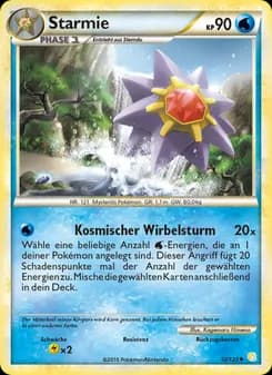 Starmie card in German