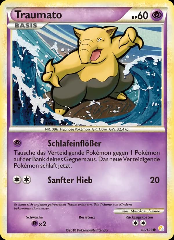 Traumato card in German