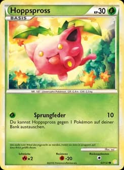 Hoppspross card in German