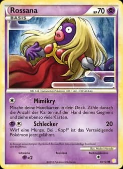 Rossana card in German