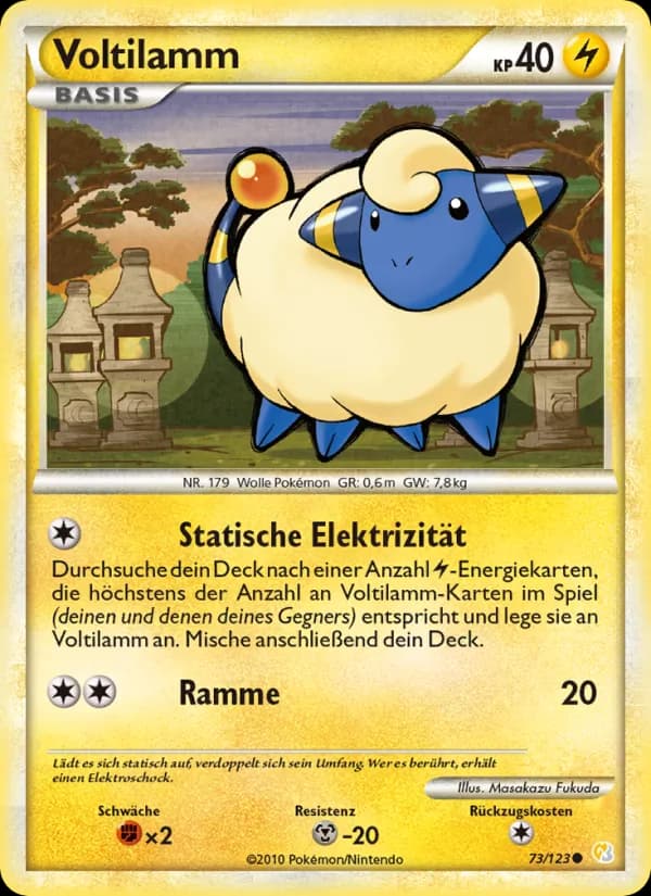 Voltilamm card in German