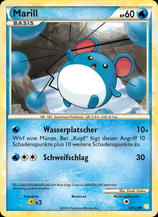Marill card in German