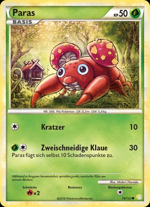 Paras card in German