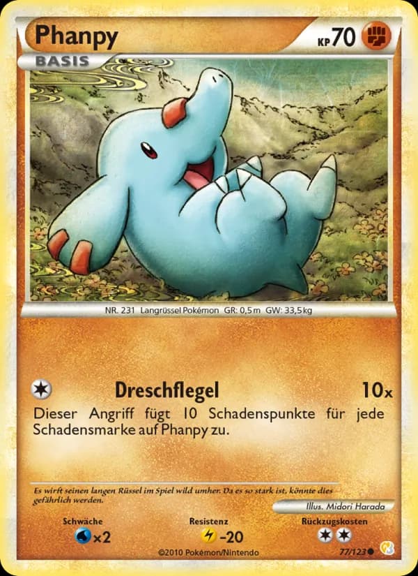 Phanpy card in German