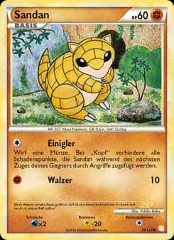 Sandan card in German
