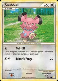 Snubbull card in German